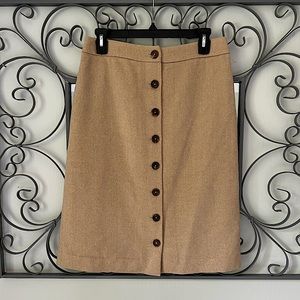 Brooks Bros. camel hair a-line skirt